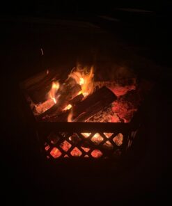 Best Choice Products Hex-Shaped 24in Steel Fire Pit, Black Metal Wood Burning Firepit, Portable Hexagon Fire Bowl for Outside, Patio, Backyard w/Flame-Retardant Mesh Lid 34 61teYYzFs7L