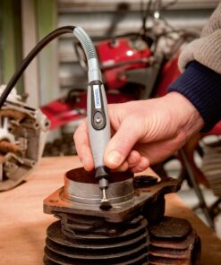 Dremel Flex Shaft Rotary Tool Attachment with Comfort Grip and 36” Long Cable - Engraver, Polisher, and Mini Sander- Ideal for Detail Metal Engraving, Wood Carving, and Jewelry Polishing ,225-02, Grey Shaft attachment 39 61tf 3bKW2L