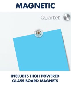 Quartet Magnetic Glass Dry Erase White Board, 3' x 2' Whiteboard, Infinity Frameless Mounting, White Surface (G3624W) 3' x 2' 27 61thC8fCSNL