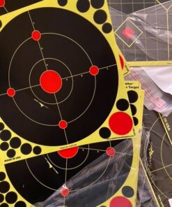 Splatterburst Targets - 12 x18 inch - Silhouette Splatter Target - Easily See Your Shots Burst Bright Fluorescent Yellow Upon Impact - Made in USA 10 pack 29 61thRr5toIL