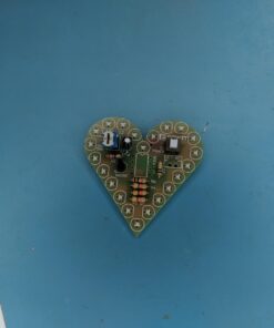 Soldering Practice Kit, Icstation Heart Shaped Led Light Soldering Project Electronics DIY Solder Kit for Back to School Students STEM Learning Project (Red, 1pc) Red 24 61tj ToHbL