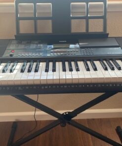 Stage Rocker Single-X Style Classic Folding Keyboard & Digital Piano Stand, Adjustable Width & Height, Durable & Sturdy, Easy to Assemble for Travel/Storage, Sleek Black, Powered by Hamilton(SR524000) 37 61tkM5v2GsL