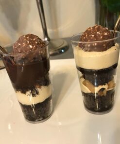 Juvale 72 Pieces Assorted Dessert Cups for Appetizers, Snacks, Plastic Shot Glasses 3oz and 5oz, Cups for Anniversary, Wedding Reception, Baby Shower, Birthday Party (Serves 36) 38 61tmKmzbpoL