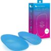 Hybrid Heel Seats | Heel Cups for Heel Pain, Plantar Fasciitis, Heel Spurs | Foot Orthotic Inserts | Patented, 100% Guaranteed | Hybrid, Medium (W 6.5-10, M 5-8) Light Blue Rubber/Gel Hybrid Medium (W 6.5-10, M 5-8)