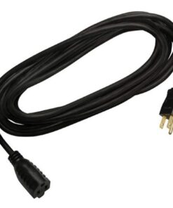 Master Electrician 02306ME 15-Feet Round Vinyl Extension Cord, Black