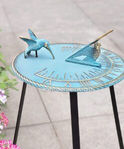 Alternative view of Brass Decorative Hummingbird Sundial 10" Inches Wide