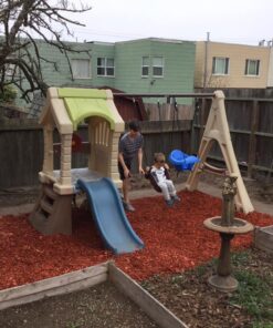 Step2 Play Up Gym Set for Kids, Outdoor Swing Set, Backyard Slide, Swings, Playhouse, & Crawl Space, Two Tier, Easy Set Up, Toddlers Ages 3-6 Years Old 35 61tqbGV mRL