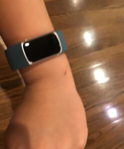 Fitbit Charge 5 Advanced Health & Fitness Tracker with Built-in GPS, Stress Management Tools, Sleep Tracking, 24/7 Heart Rate & More, Mineral Blue, One Size S & L Bands Included, Steel Blue/Platinum Fitbit Charge 5 40 61trXlxmL