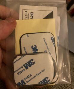 tryone Metal Plate for Magnetic Car Mount 4 Pack Disc with 3M Adhesive Compatible with Phone Magnets/Cell Phone Automobile Magnet Cradles, No Logo or Hole, 2 Rectangle 2 Round, Black&Silver 36 61tsg5F3oRL 2