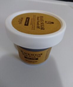 SKIN FOOD Black Sugar Mask Wash Off 4.05 fl. oz.(120g) - Black Sugar Scrub - Sugar Face Scrub to Hydrate and Nourish the Skin - Exfoliating Sugar Scrub - Facial Mask Wash Off Sugar Scrub 3.52 Fl Oz (Pack of 1) 46 61ttAWNiS9L
