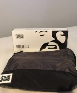 Beard King Beard Bib Apron - Christmas Gifts & Stocking Stuffers for Dad - As Seen on Shark Tank - Men's Hair Catcher for Shaving - Grooming Accessories - Packing Pouch, Black 54 61tuAoaC3L