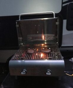 Cuisinart CGG-306 Chef's Style Portable Propane Tabletop 20,000, Professional Gas Grill, Two 10,000 BTU Burners, Stainless Steel Professional Gas Grill, Two-Burner, Stainless Steel 39 61twEVb6wzL
