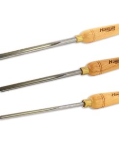 Alternative view of Hurricane Turning Tools, HSS, 3 Piece Bowl Gouge Set (1/4", 3/8" and 1/2" Flute), Standard Series Woodturning Tools