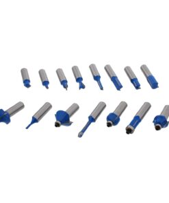 ABN 1/2in Shank Tungsten Carbide Router Bits for Woodworking - Wood Router Bit Set 15p Straight, Dovetail, Chamfer, Ogee 11 61u 3eaGSkL