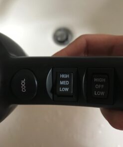 JINRI Infrared Professional Salon Hair Dryer Ionic Hair Dryer with Diffuser & Concentrator Attachments for Curly Hair, Black (Large) 45 61u2 GWKVLL 3