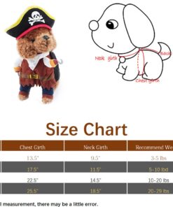 NACOCO Pet Dog Costume Pirates of The Caribbean Style (Large) L Brown 26 61u2IFA1HOL