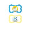 MAM Air Pacifiers (2 pack), MAM Sensitive Skin Pacifier 6+ Months, Best Pacifier for Breastfed Babies, Baby Boy Pacifiers, 6-16 (Pack of 2) Pacific Blue & Stone 2 Count (Pack of 1) 14 61u4lk2WZjL