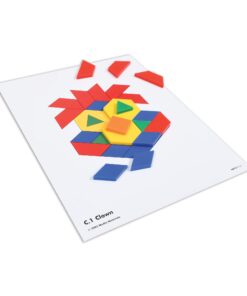 Learning Advantage Pattern Block Activity Cards - In-Home Learning Activity for Early Math & Geometry - Set of 20 - Teach Creativity, Sequencing and Patterning 17 61u4msAS3aL