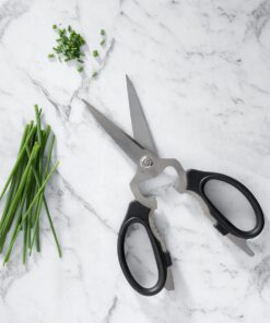 Messermeister 8-Inch Take-Apart Kitchen Scissors, Black - Includes Screwdriver, Nut Cracker, Jar Lid Opener/Gripper, Bottle Opener & Bone + Twig Cutter - Suitable for Lefties & Righties 13 61u6pxh5hIL