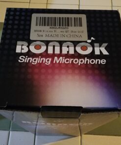 BONAOK Wireless Bluetooth Karaoke Microphone, 3-in-1 Portable Handheld Mic Speaker for All Smartphones,Gifts for Girls Kids Adults All Age Q37(Rose Gold) Rose Gold 49 61u8xo2aT8L