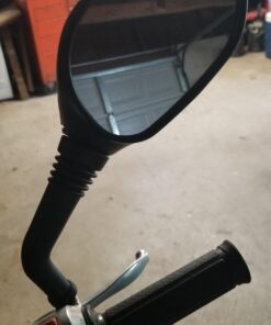 Alternative view of MMG Powersports Adjustable Mirror Set, 8mm RH/RH Thread, Flat Black, for mid size Motorcycles Scooters, Includes Conversion Adapter Kit to 10mm and Both RH/RH and RH/LH Thread (4237)