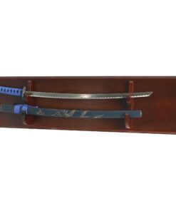Sword/Saber Display Plaque Rack Holder Wall Rack, Alternative to Display Case Mahogany 21 61uAY mBskL