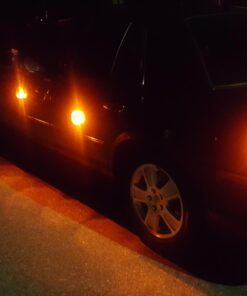 HOKENA LED Road Flares 9 Piece Set, Emergency Lights Complete Car Safety Kit, Roadside Warning Flare Beacon Disc for Vehicle & Boat with Magnetic Base, with Batteries, Seatbelt Cutter & Window Breaker 3 Flares 38 61uBaPSvz6L