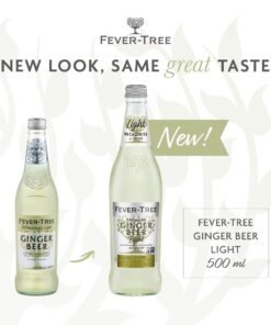 Fever-Tree Refreshingly Light Ginger Beer, No Artificial Sweeteners, Flavourings or Preservatives, 16.9 Ounce 500 ml (Pack of 8) 16.9 Fl Oz (Pack of 8) 19 61uBimTLBL