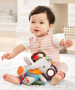 Skip Hop Bandana Buddies Baby Activity and Teething Toy with Multi-Sensory Rattle and Textures, Elephant 26 61uCgMA DOL