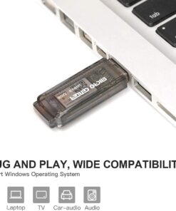 Micro Center SuperSpeed 2 Pack 32GB USB 3.0/USB3.1 Gen1 Flash Drive Gum Size Memory Stick Thumb Drive Data Storage Jump Drive (32G 2-Pack) Black - 32GB x 2 21 61uCqgc6PBS