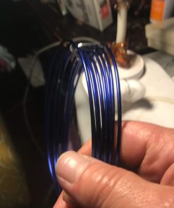 The Beadsmith Anodized Aluminum Wire – 12 Gauge – 39 feet – Blue Color – Bendable Craft Wire Used to Jewelry Making, Wire Wrapping, Sculpting, Floral, Modeling and Other DIY Arts & Crafts 15 61uDdJ7EJqL