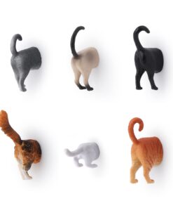 Kikkerland Magnetic Funny Cat Butt Refrigerator Decorative Magnets, Set of 6, Novelty Gift, Cat Lovers 26 61uDfr4KDL