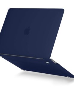 GMYLE MacBook Air 13 Inch Case 2020 2019 2018 A2337 M1 A2179 A1932 with Touch ID Retina Display, Plastic Hard Shell, Keyboard Cover, Privacy Webcam Cover Slide, Screen Protector Set, Navy Blue 12 61uDoEqvL