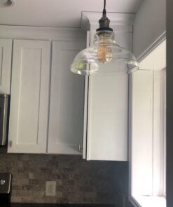 CLAXY Ecopower Industrial Edison Vintage Style 1-Light Pendant Glass Hanging Light Antique Bronze 41 61uDxyOKWkL