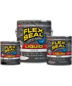Flex Seal Liquid, 1 Gallon, White, Liquid Rubber Coating Sealant, Waterproof, Flexible, Breathable, and UV Resistant, Roof Repair, Basements, RV, Campers, Trailers, Marine, EPDM, Masonry 1-gal 30 61uE7KJzEoL