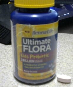 Renew Life Kids Chewable Probiotic Tablets, Daily Supplement Supports Digestive and Immune Health, Berry-licious Flavor, Dairy, Soy and gluten-free, 3 Billion CFU, 30 Count 30 Count (Pack of 1) 41 61uFZ4sV6TL