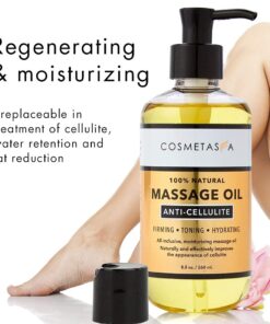 Cellulite Massage Oil & Hot Cream - 100% Natural Cellulite Oil & Gel, Highly Absorbable, Firm, Tone, Tighten & Moisturize Skin - Soothes Muscles 8.8 oz 24 61uFvN9poUS 2