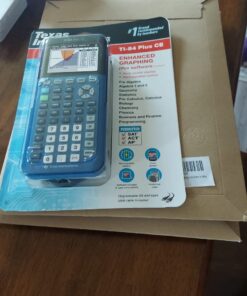 Texas Instruments TI-84 Plus CE Color Graphing Calculator, Bionic Blue Small Single Pack 21 61uHc9V0gaL