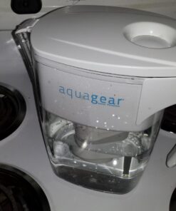 Aquagear Water Filter Pitcher – Lead, Chlorine, PFOA/PFOS, Microplastics Filter, 10 Cup, 120 Gallon Filter Life - Filter Media Made in USA 41 61uHkou8H0L