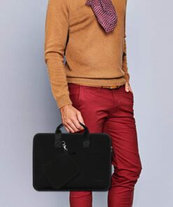 Hseok 13-14 inches Laptop Sleeve Elastic Neoprene Case, Water Repellent Notebooks Hand Bag with Handle and Small Case,Black 13-13.5 inch Black 19 61uKbDqrLiL