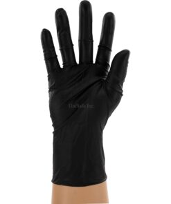 TopGrip HD 7 Mil Heavy-Duty Black Nitrile Exam Gloves, Disposable, Case/1000, Medium 1000 8 61uLZEPkZuL
