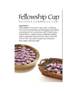Broadman Church Supplies Pre-filled Communion Fellowship Cup, Juice and Wafer Set, 100 Count, Plastic 100 Count (Pack of 1) 20 61uMD39CefL