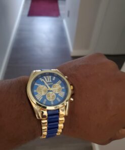 FANMIS Luxury Bling-ed Out Colorful Full Diamond Watches Fashion Quartz Analog Stainless Steel Band Bracelet Wrist Watch Gold 25 61uOo3IEr7L