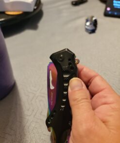 Tac Force- TF-705 Series - Bottle Opener, Glass Punch and Pocket Clip, Tactical, EDC, Rescue Rainbow 43 61uP1FdOxeL