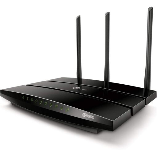 TP-Link AC1900 Smart WiFi Router (Archer A9) - High Speed MU-MIMO Wireless Router, Dual Band, Gigabit, VPN Server, Beamforming, Smart Connect, Works with Alexa, Black AC1900, Dual-Band