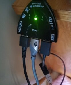 Fosmon 4K HDMI Switch 3 in 1 out 4K@30Hz, 3-Port HDMI Splitter Hub Switcher Auto Switching UHD 3D HDR HD 1080P HDCP, for HDTV, PS5/4, Xbox, Fire Stick 3-Port / 4K@30Hz 29 61uUSjOFjL