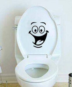 Funny Animation Big Eyes Cute Toilet Wall Decal Bathroom Home Sticker Bedroom Kitchen Art Picture DIY Murals Vinyl Paper Decoration Wallpaper for Children Potty Training Nursery Baby Teen Senior 24 61uUuz PwVL