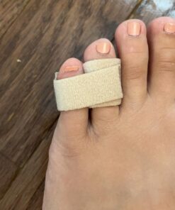 ZenToes Reusable Fabric Buddy Wraps for Broken Toes, Hammertoe Straightener, 4 Count (Beige) Beige 37 61uVVdXpNyL