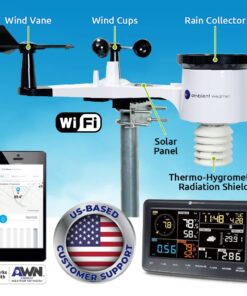 Ambient Weather WS-2902 WiFi Smart Weather Station Base Console + Array 26 61uXI5NxyuL