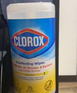 Clorox Disinfecting Wipes Value Pack, Cleaning Wipes, 75 Count Each, Pack of 3 (Package May Vary) 75 Count (Pack of 3) 48 61uZ5tEsNtL